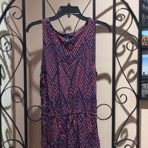 GAP maxi dress pink and blue